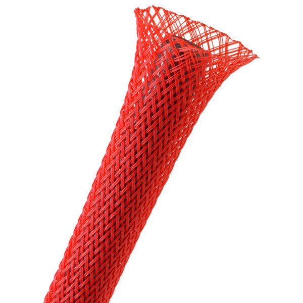 Main product image for Techflex 1/4" Expandable Braided Cable Sleeving 25 ft. Red 082-318